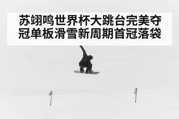 苏翊鸣世界杯大跳台完美夺冠单板滑雪新周期首冠落袋